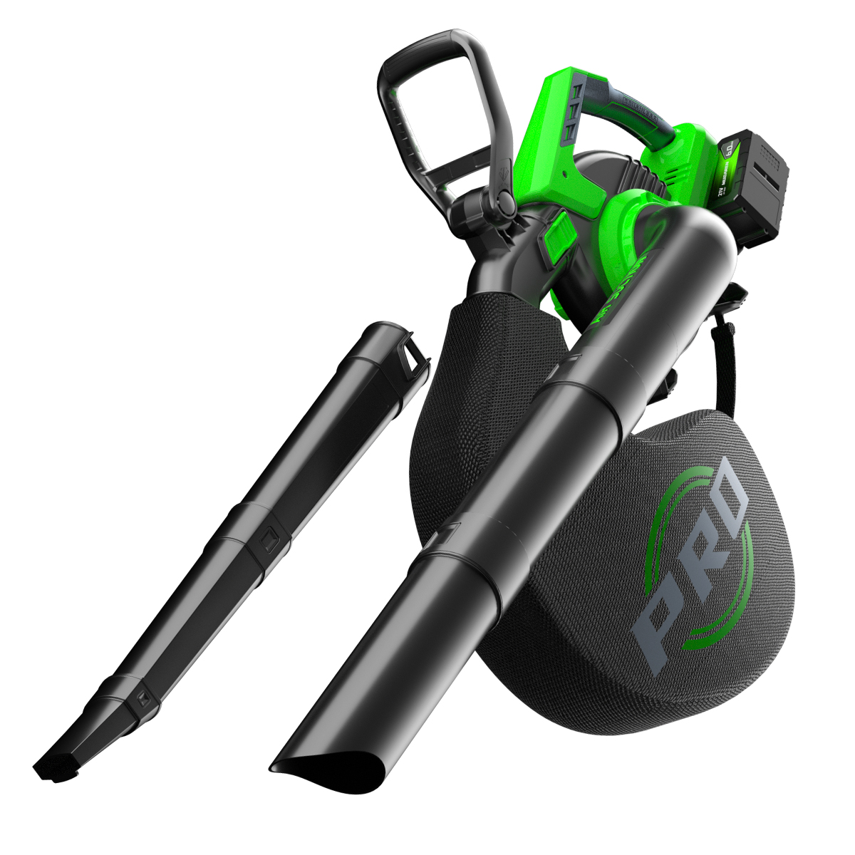 GF36 36-42V 2-in-1 cordless leaf blower vacuum with collection bag